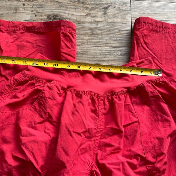 Zumba Pants Women's Large Y2K Cargo Straps Pink Coral Hooks Vintage Workout - Picture 7 of 11